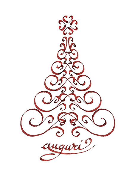 disegno albero di Natale per auguri 2016-2017 ai soci